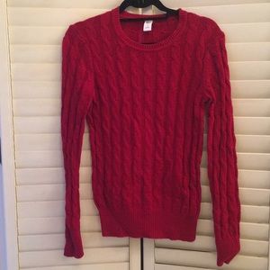 Red Cable knit sweater by GAP